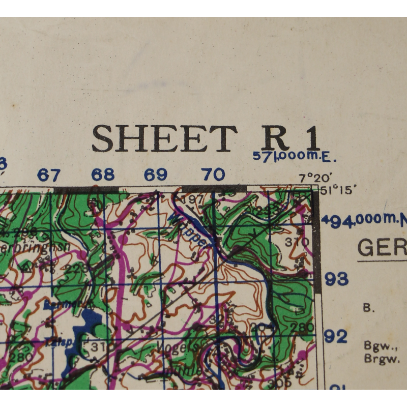 Lot of Four Allied Maps, Belgium and Germany, 1944, 504th PIR, 82nd Airborne Division