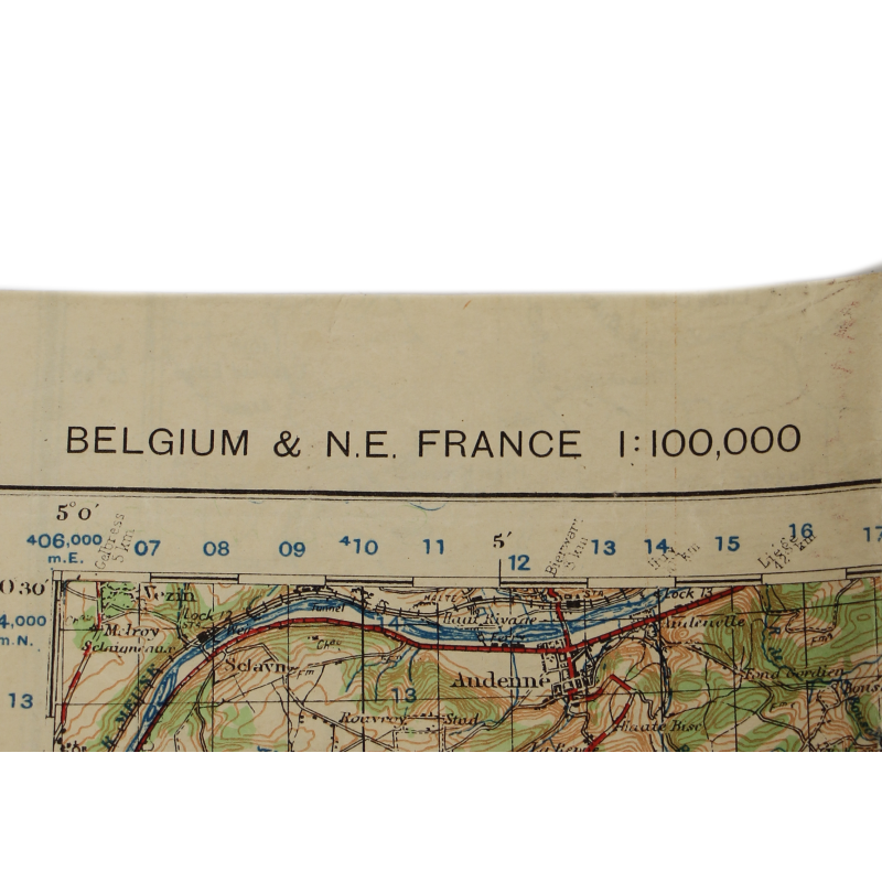 Lot de quatre cartes alliées, Belgique et Allemagne, 1944, 504th PIR, 82nd Airborne Division