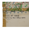 Lot de quatre cartes alliées, Belgique et Allemagne, 1944, 504th PIR, 82nd Airborne Division