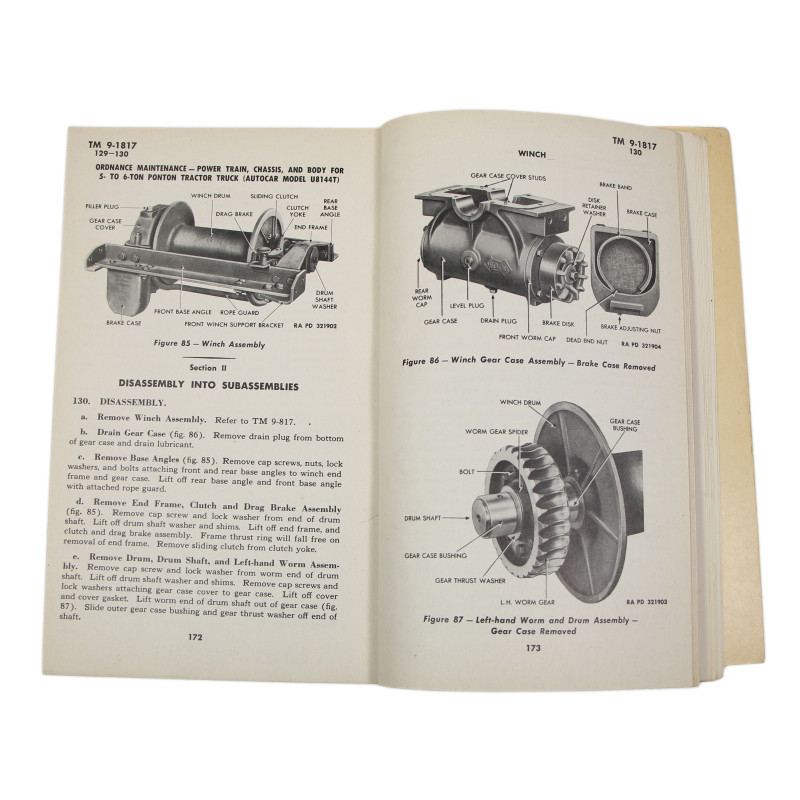Manuel technique, TM 9-1817, Power Train, Chassis, and Body for 5- to 6-Ton Ponton Tractor Truck, 1944