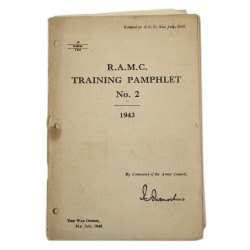 Booklet, British, R.A.M.C. Training Pamphlet No. 2, 1943