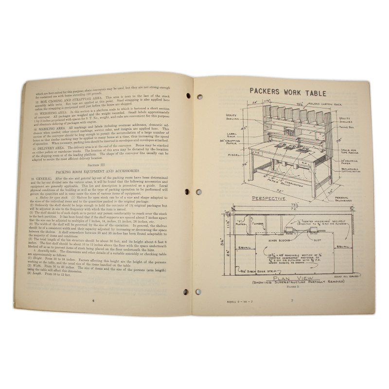 Bulletin, Supply, SB 8-2, Packing-Room Lay-Outs and Packing of Medical Supplies, 1944