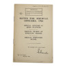 Booklet, British, Notes for Medical Officers, 1944