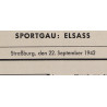 Brochure sportive, Gauverordnungsblatt des Nationalsozialistichen Reichsbundes für Leibesübungen, Strasbourg, 1942