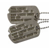 Dog Tags, Pfc. Paul Liezak, 895th AAA (AW) Bn., MTO & ETO