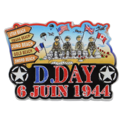 Magnet D-Day 6 Juin 1944, soldats résine