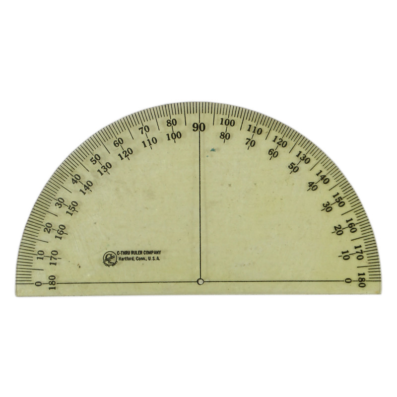 Protractor, C-THRU RULER COMPANY