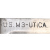 Knife, Trench, USM3, UTICA, on Blade, with Scabbard, USM6, VINER BROS. 1943, Modified, Normandy