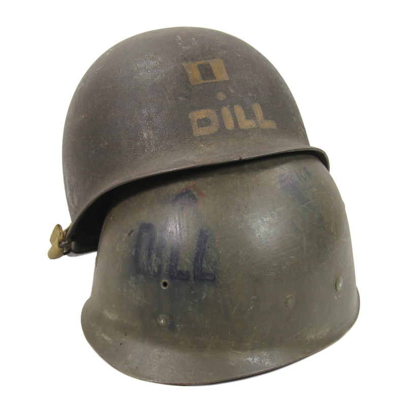 Helmet, M1, Swivel Loops, Westinghouse Liner, Captain, Named