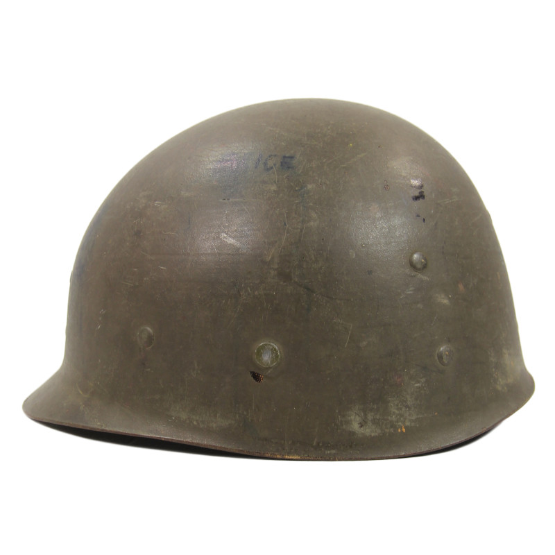 Casque M1, pattes mobiles, liner Westinghouse, Captain, nominatif