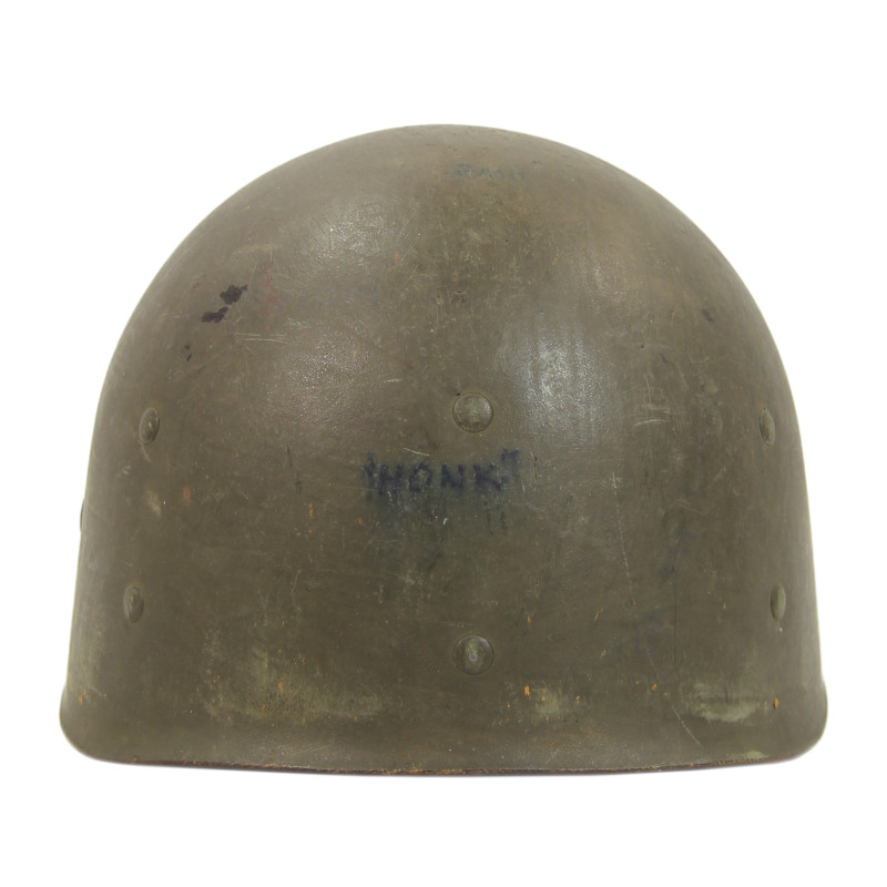 Casque M1, pattes mobiles, liner Westinghouse, Captain, nominatif