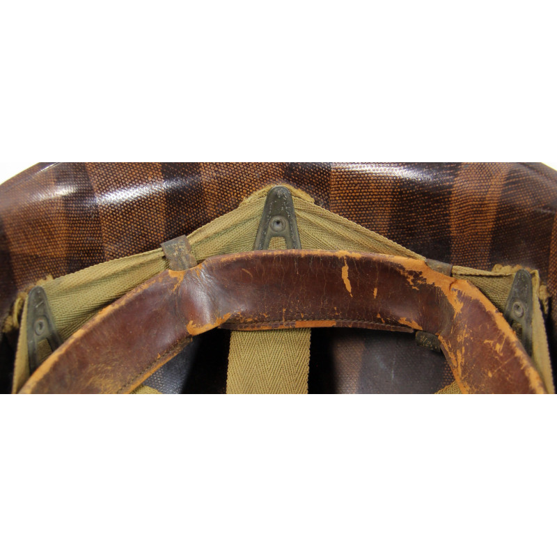 Casque M1, pattes mobiles, liner Westinghouse, Captain, nominatif