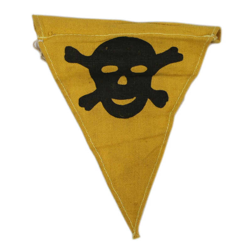 Fanion allemand de signalisation de mines, casque M1