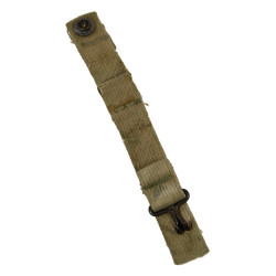 Demi-jugulaire en toile, casque M1C, parachutiste