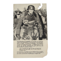 Leaflet, ZG.20, US, Cherbourg, 1944, Normandy