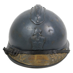 Helmet, Adrian, M1915, French Engineers, Complete