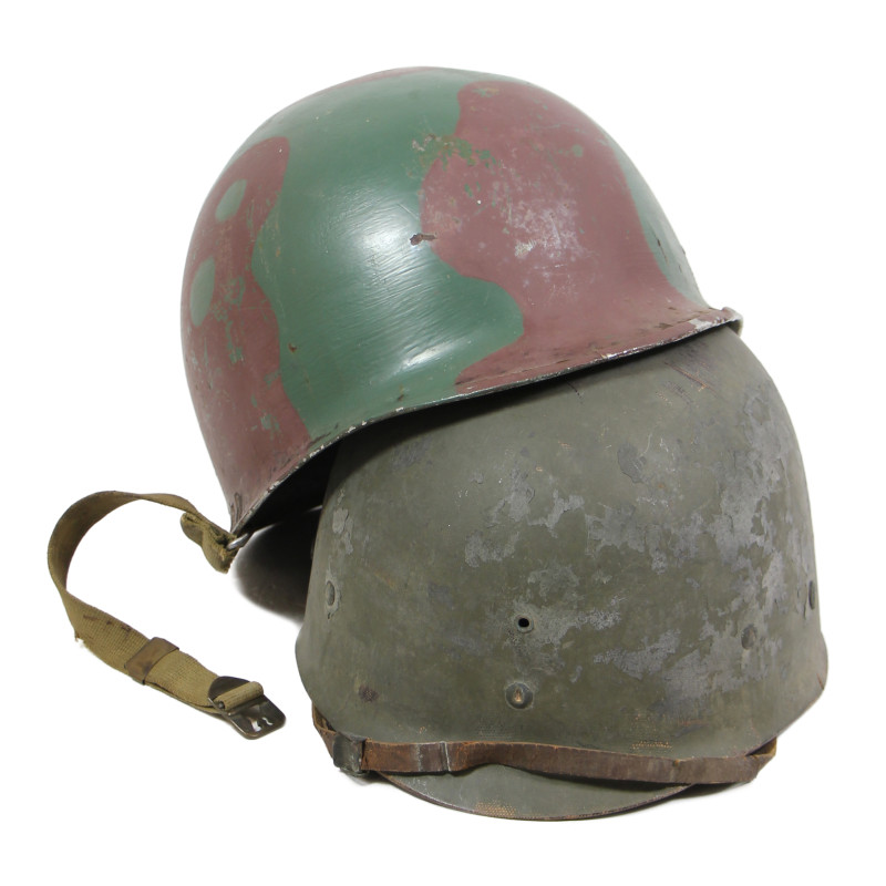 Shell, Helmet, M1, Flexible loops, MSA liner, Camouflaged