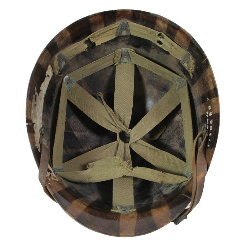 Casque M1, liner MSA, camouflé