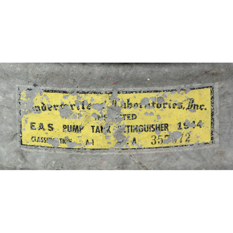 Extincteur US, 4-Gallon, Underwriters Laboratories, INC., 1944