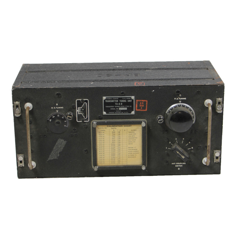 Unité de réglage de fréquence, Transmitter Tuning Unit, TU-8-B, USAAF, 1942