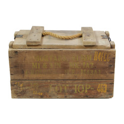 Caisse pour 4 obus de mortiers US 81mm, M43A1, 1944