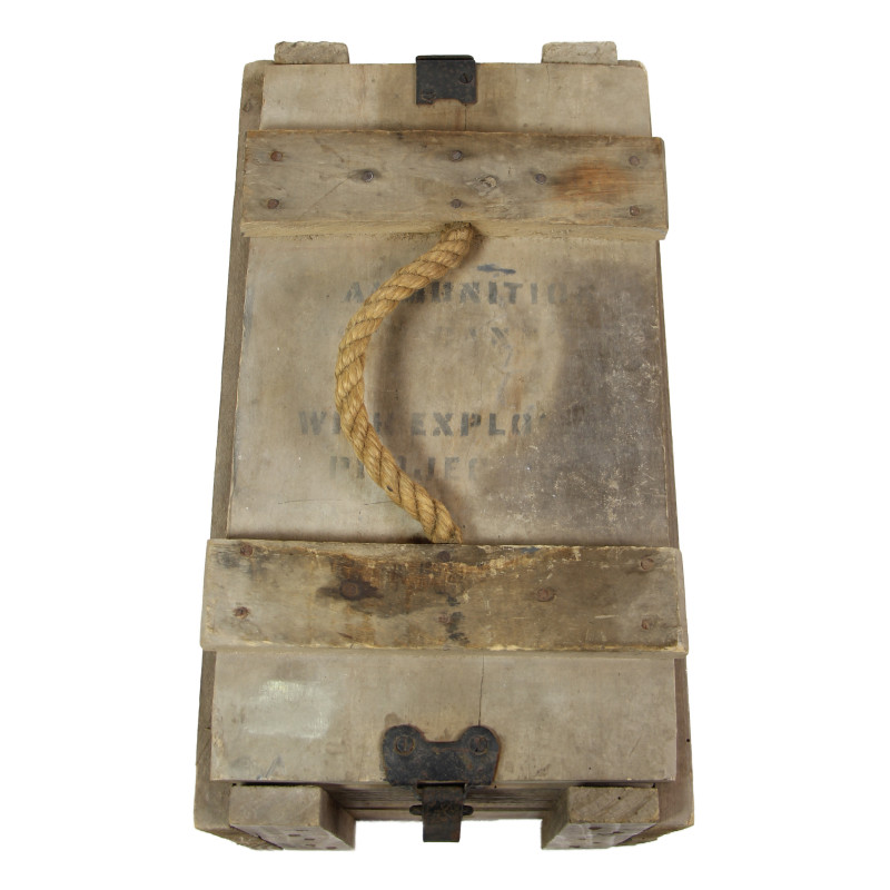 Caisse pour 4 obus de mortiers US 81mm, M43A1, 1944