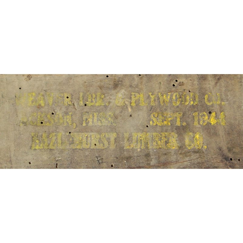 Crate, Wood, M43A1 rounds, US Mortars 81mm, 1944