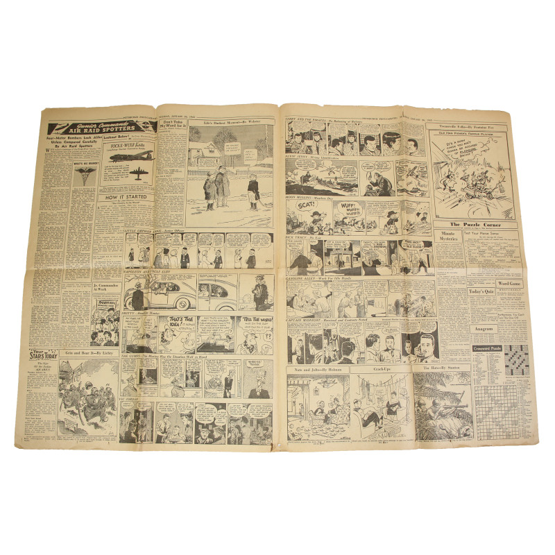 Newspaper, The Pittsburgh Post-Gazette, January 26, 1943, Clark Gable