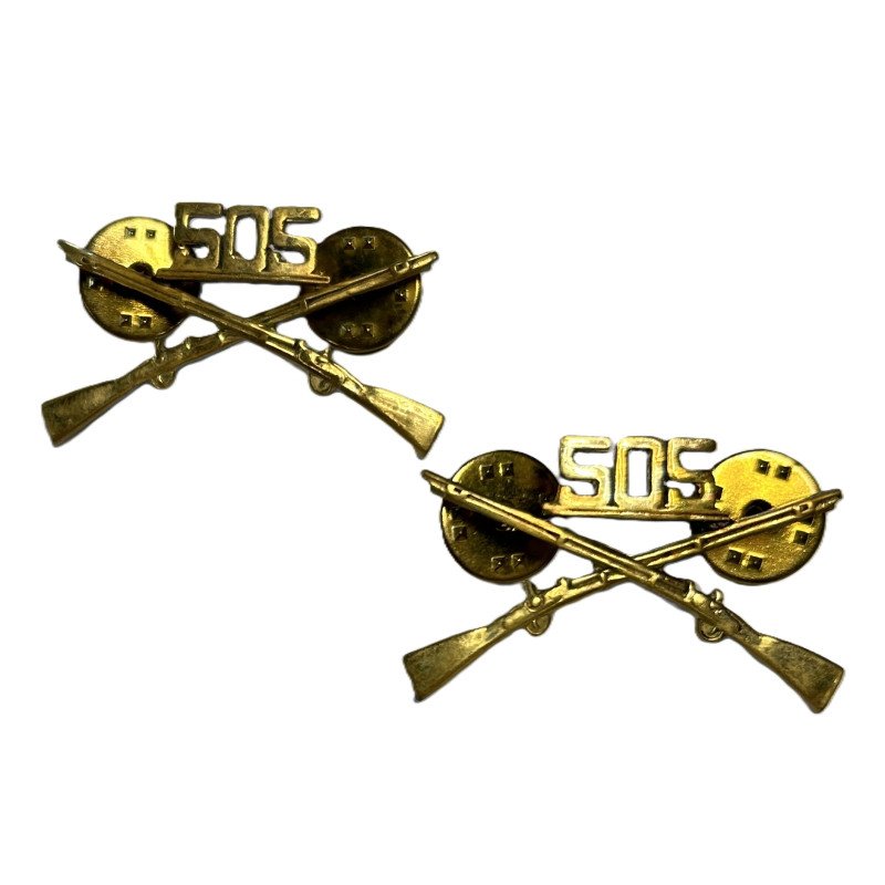 Paire d'insignes de col officier, 505th PIR, 82nd Airborne Division