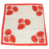 Scarf, poppies