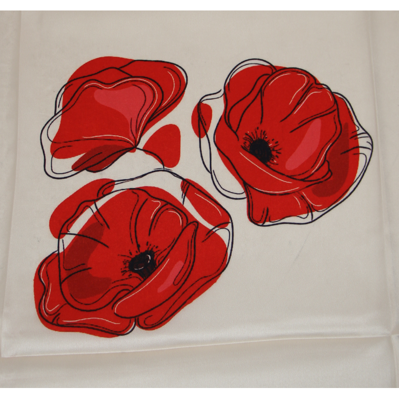 Carré coquelicots