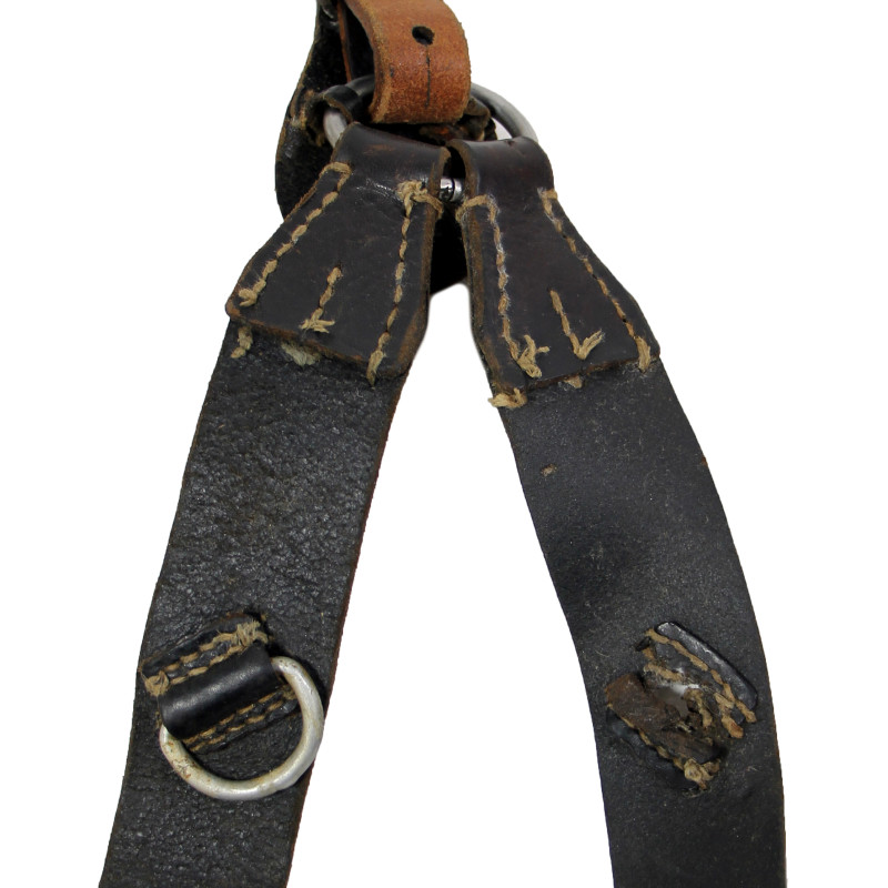 Brêlage lourd allemand en cuir, 1944