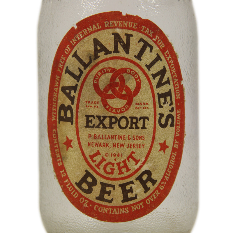 Bouteille de bière Ballantine's, 1944