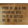 Bottle, Beer, Ballantine's, 1944