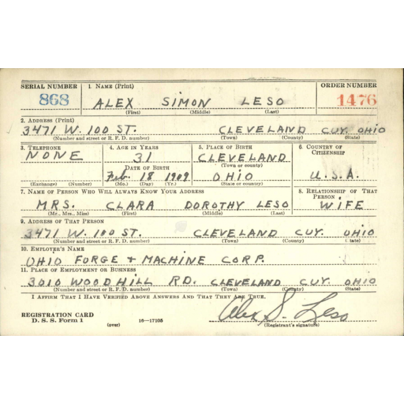 Grouping, T/5 Alex Leso, 69th Infantry Division