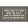 Boîte d'ampoules de radio, BX-53-A