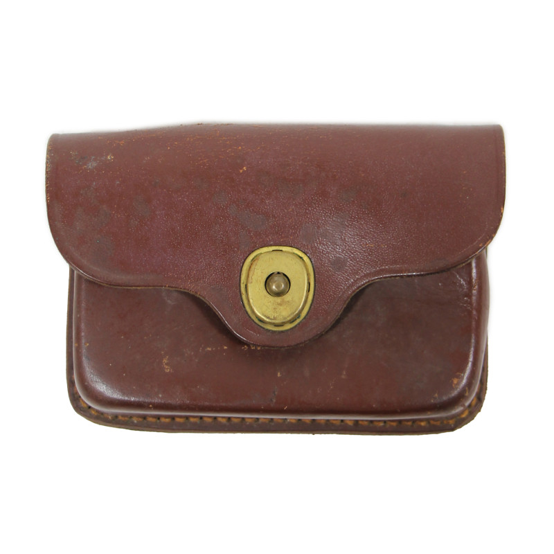 Pochette à pansement en cuir, J.Q.M.D., Military Police, avec pansement