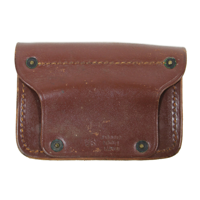 Pochette à pansement en cuir, J.Q.M.D., Military Police, avec pansement
