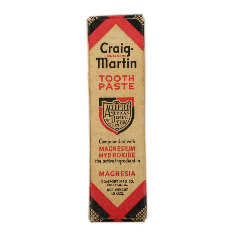 Tube, Tooth Paste, CRAIG-MARTIN, Full, in Box