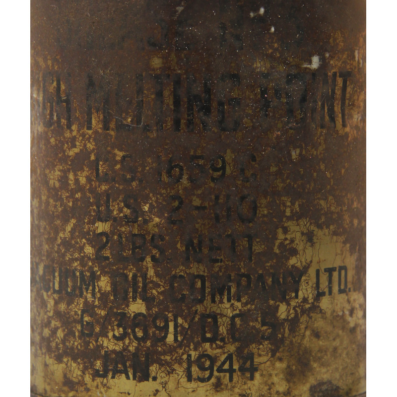 Bidon d'huile, Vacuum Oil Company, Ltd., 1944, Normandie