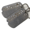 Dog Tags, Sgt. Earl McFarland, 128th Arm. FA Bn., 6th Armored Division, ETO