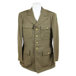 Coat, Wool Serge, OD, 42L, 4th Infantry Division