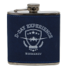 Flask, blue navy, D-Day Experience, Leather