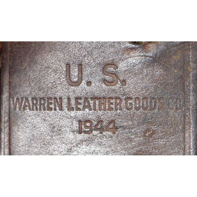 Holster, Pistol, M1911, WARREN LEATHER GOODS CO. 1944 with leather belt loop