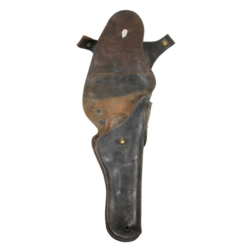 Holster, Pistol, M1911, WARREN LEATHER GOODS CO. 1944 with leather belt loop