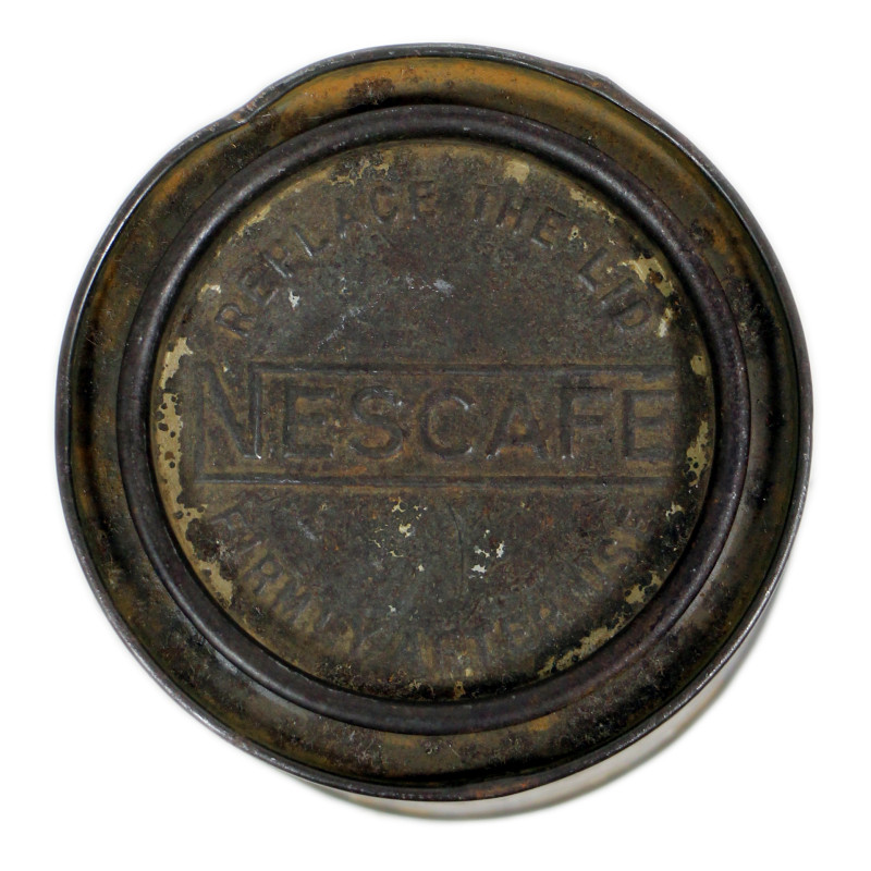 Boîte de café soluble, NESCAFÉ, ration Ten-in-One, vide