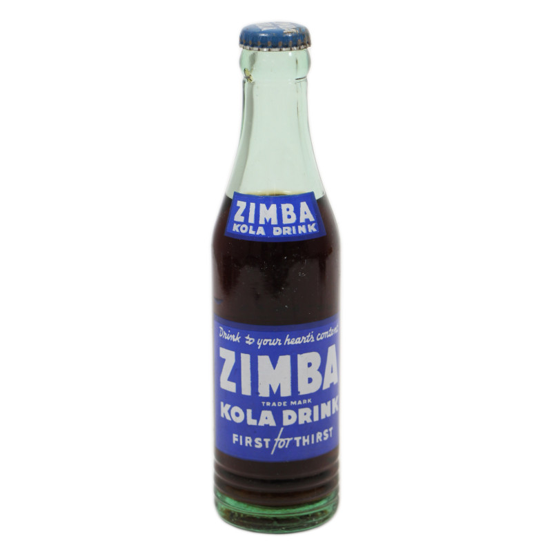 Bouteille de ZIMBA KOLA DRINK, pleine, 1943