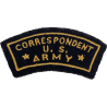 Patch, US Army Correspondent