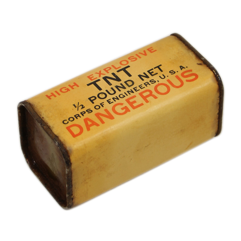 Block, TNT, ½ Pound, US Army, Empty, Normandy