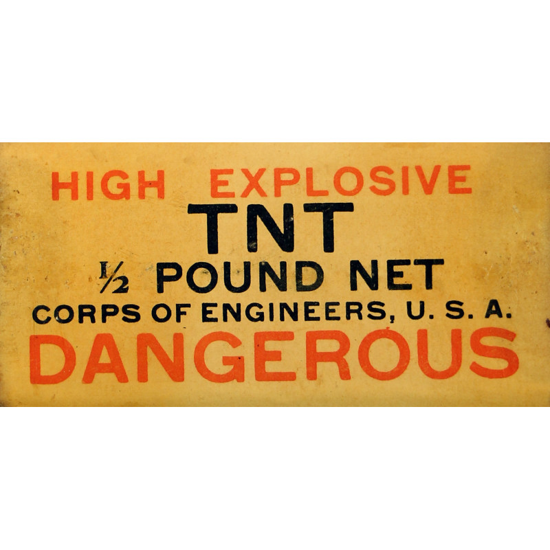 Block, TNT, ½ Pound, US Army, Empty, Normandy